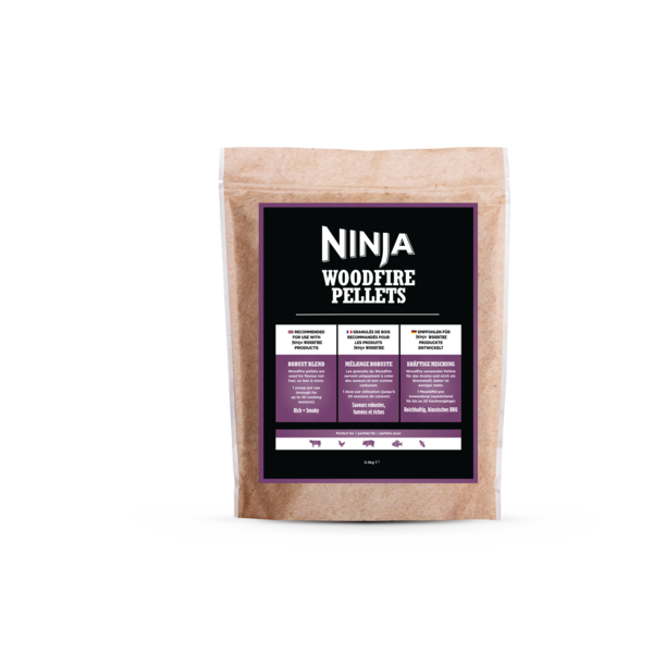 Ninja Woodfire Pelety - Robustné; Orech, Čerešňa, Javor, Dub; Klasická BBQ príchuť; 900g (Na 20 použití)